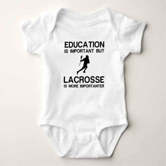 EDUCATION IMPORTANT LACROSSE IMPORTANTER BABY STRAMPLER (Vorderseite)