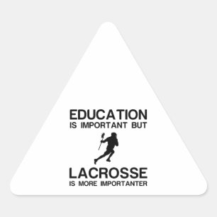 EDUCATION IMPORTANT LACROSSE IMPORTANTER DREIECKIGER AUFKLEBER