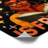 Education Is Dom Black Teacher Books Black History Poster (Ecke)