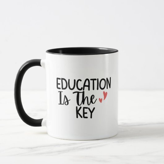'Education Is The Key' Teacher Thank You Gift  Tasse (Links)