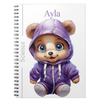 Educational Bear Friends Spiral Journal-Vorlage Notizblock