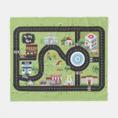 Educational Blanket My City Fleecedecke (Vorderseite (Horizontal))