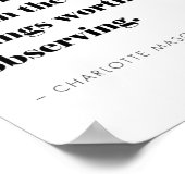 Educational Inspirational Modern Minimalistisch Po Poster (Ecke)