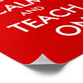 Educational poster | Keep calm and teach on (Ecke)