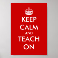 Educational poster | Keep calm and teach on