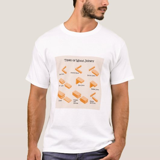 Educational & Stylish Wood Joinery T Shirt (Vorderseite)