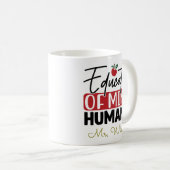 Educator of Mini Humans Notebook – Funny Teacher Kaffeetasse (VorderseiteRechts)