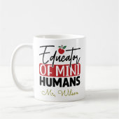 Educator of Mini Humans Notebook – Funny Teacher Kaffeetasse (Links)