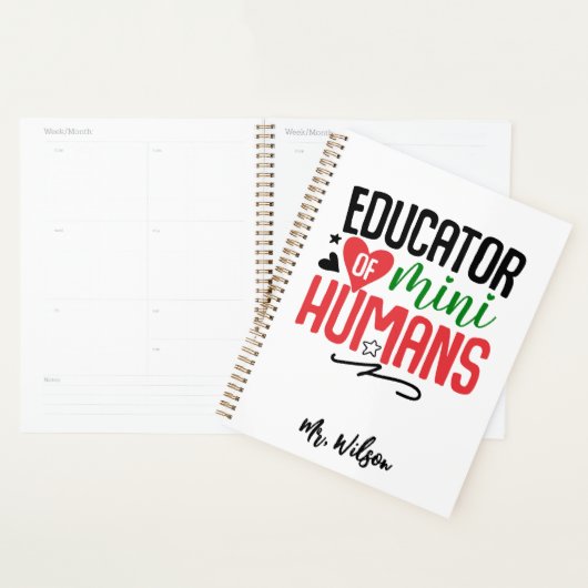 Educator of Mini Humans Notebook – Funny Teacher  Planer (Anzeige)