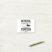 Educator Retirement School Is Out Forever, Fishing Post-it Klebezettel (Auf Schreibtisch)