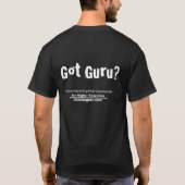 .eduGuru - Got Guru? (Schwarzes) T-Shirt (Rückseite)
