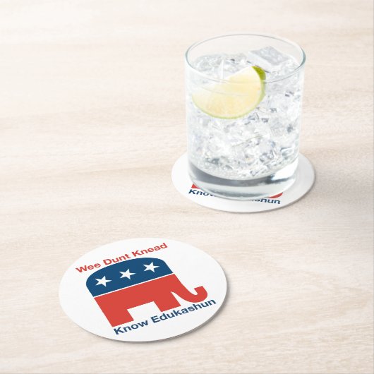 Edukashun - runde Untersetzer (Vor Ort)