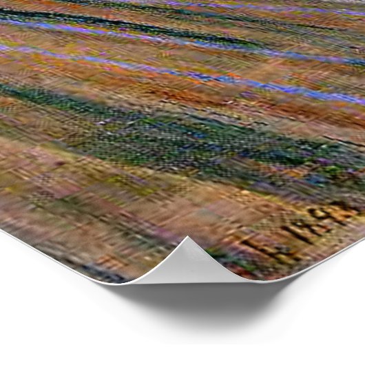 Edvar Munch - Der Schrei Poster (Ecke)