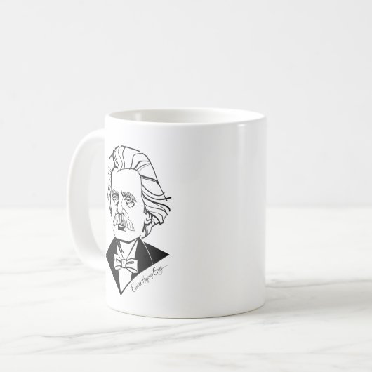 Edvard Grieg Kaffeetasse (Vorderseite Links)