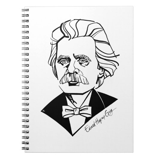 Edvard Grieg Notizblock (Vorderseite)