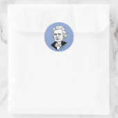 Edvard Grieg Runder Aufkleber (Tasche)