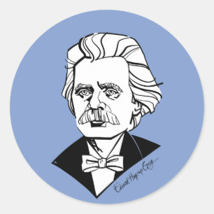 Edvard Grieg Runder Aufkleber