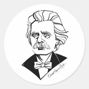 Edvard Grieg Runder Aufkleber
