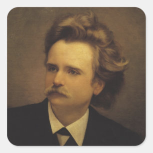 Edvard Hagerup Grieg Quadratischer Aufkleber