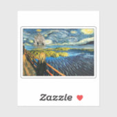 Edvard Meets Vincent Aufkleber (Blatt)