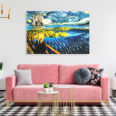 Edvard Meets Vincent Leinwanddruck (Insitu (Wohnzimmer))