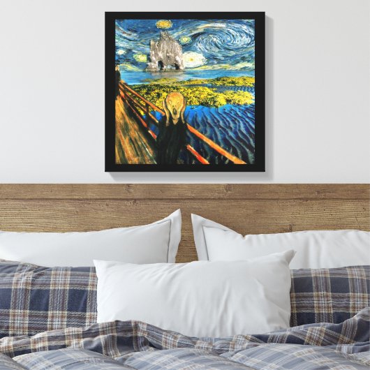 Edvard Meets Vincent Leinwanddruck (Insitu (Schlafzimmer))