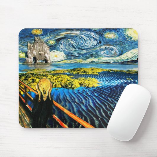 Edvard Meets Vincent Mousepad (Mit Mouse)