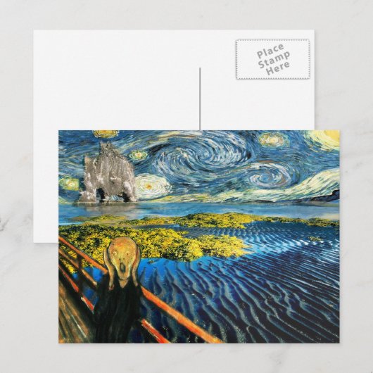 Edvard Meets Vincent Postkarte (Vorne/Hinten)