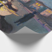 Edvard Munch - Abend auf der Karl Johan Street Geschenkpapier (Ecke)