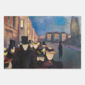 Edvard Munch - Abend auf der Karl Johan Street Geschenkpapier Set (Vorderseite 2)