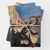 Edvard Munch - Abend auf der Karl Johan Street Geschenkpapier Set (Beispiel)