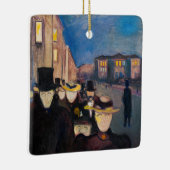 Edvard Munch - Abend auf der Karl Johan Street Keramikornament (Rechts)