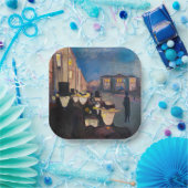 Edvard Munch - Abend auf der Karl Johan Street Pappteller (Party)