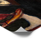 Edvard Munch - Abend auf der Karl Johan Street Poster (Ecke)