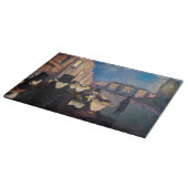 Edvard Munch - Abend auf der Karl Johan Street Schneidebrett (Ecke)