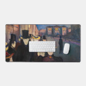 Edvard Munch - Abend auf der Karl Johan Street Schreibtischunterlage (Tastatur & Maus)