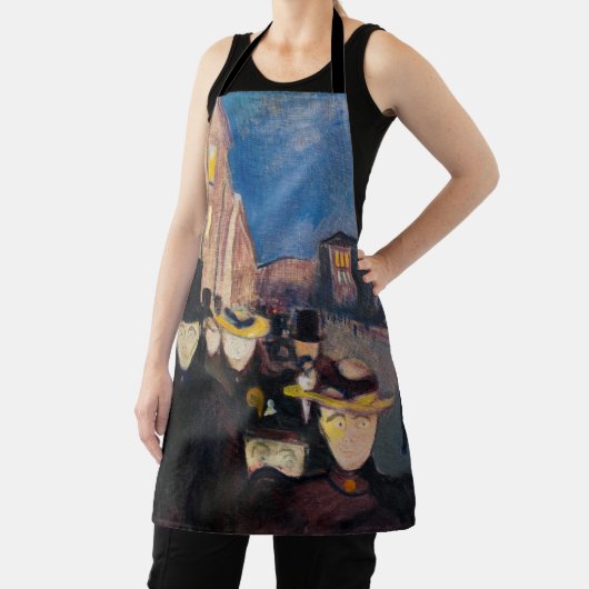 Edvard Munch - Abend auf der Karl Johan Street Schürze (InSitu)