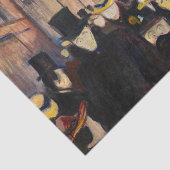 Edvard Munch - Abend auf der Karl Johan Street Seidenpapier (Ausschnitt)