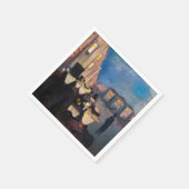Edvard Munch - Abend auf der Karl Johan Street Serviette (Ecke)