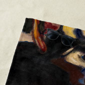 Edvard Munch - Abend auf der Karl Johan Street Strandtuch (Beispiel)