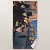 Edvard Munch - Abend auf der Karl Johan Street Strandtuch (Vorderseite)