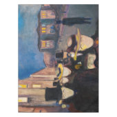 Edvard Munch - Abend auf der Karl Johan Street Tischdecke (Vorderseite)