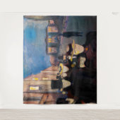 Edvard Munch - Abend auf der Karl Johan Street Wandteppich (Vorderseite)