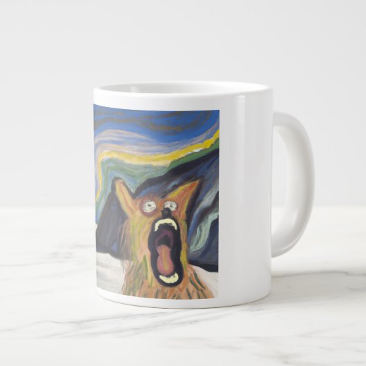 Edvard Munch-ähnliche schreiende Tasse (Vorderseite Rechts)