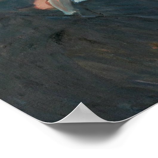 Edvard Munch - Am Roulette-Tisch Poster (Ecke)