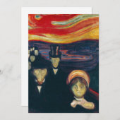Edvard Munch - Angst Einladung (Vorne/Hinten)