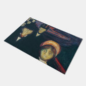 Edvard Munch - Angst Fußmatte (Schrägansicht)