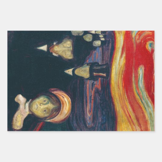 Edvard Munch - Angst Geschenkpapier Set (Vorderseite 2)