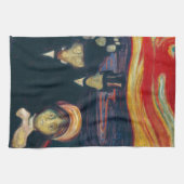 Edvard Munch - Angst Geschirrtuch (Horizontal)