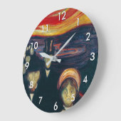 Edvard Munch - Angst Große Wanduhr (Winkel)